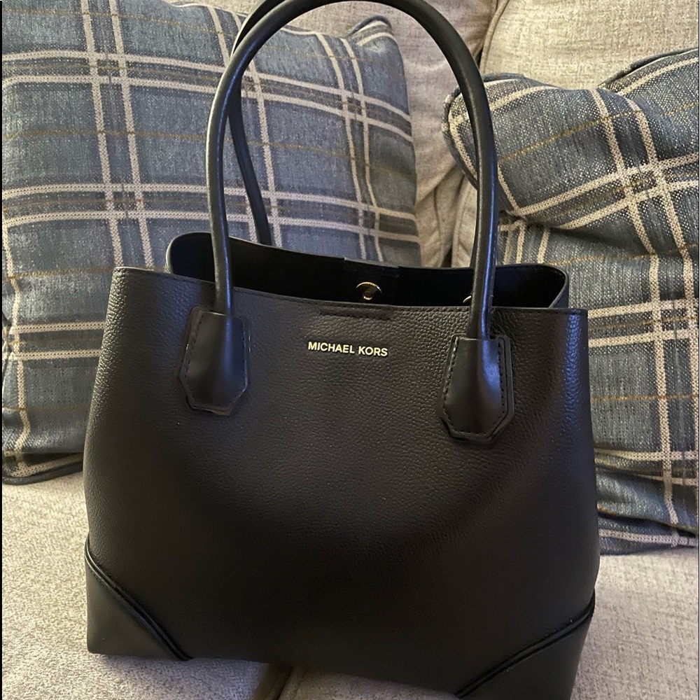 black MK handbag